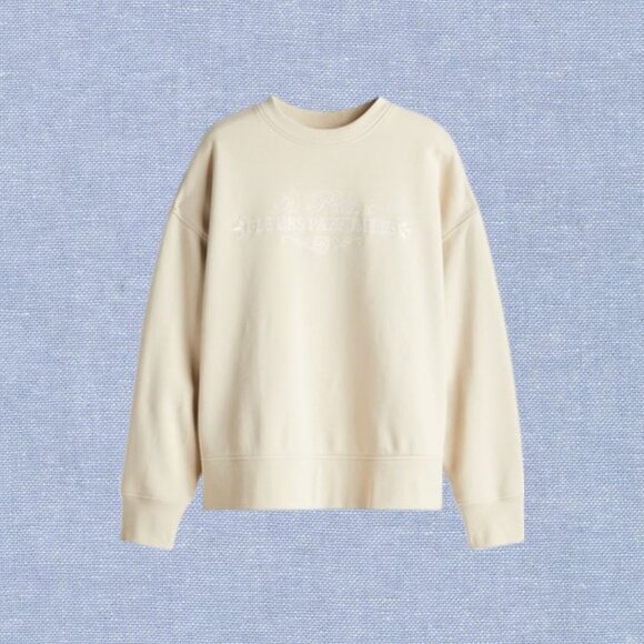 NWT H&M Sweatshirt Size XS in Light Beige - Picture 1 of 5
